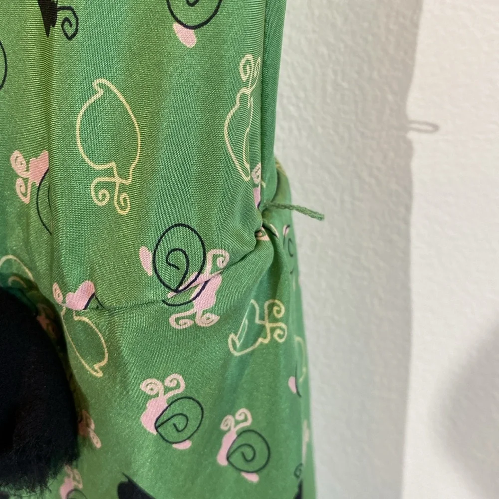 Vintage Hype Green Silk Dress - Picture 8 of 11